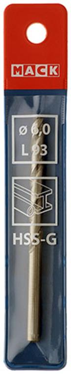 Mack 1018408 - metaalboor hss g din 338 ø 6,0 x 93 mm | 5 stuks