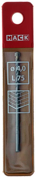 Mack 1018437 - steenboor ø 4,0 x 75 mm | 5 stuks