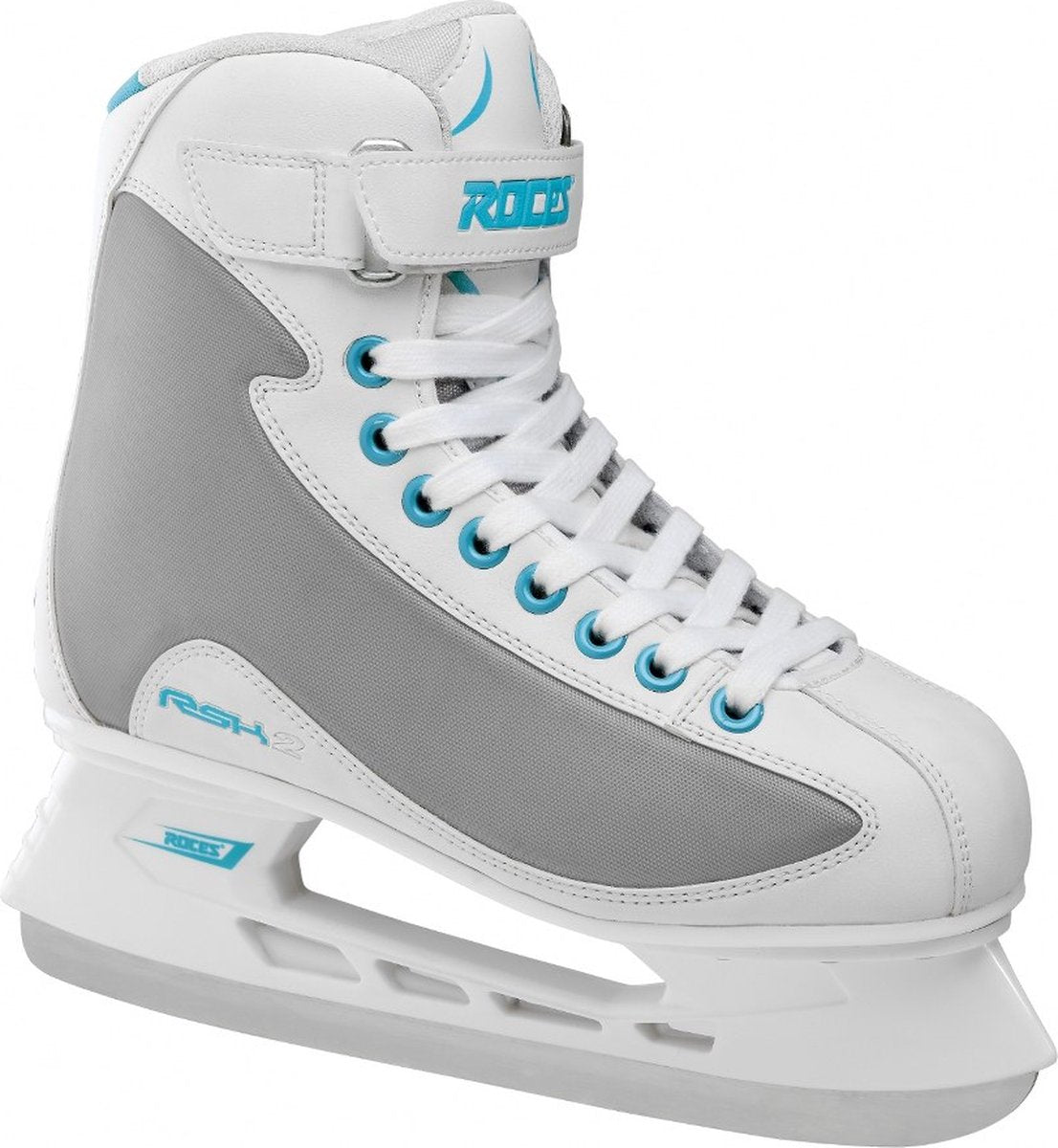 Roces – rsk 2 – ijshockeyschaatsen – schaatsen dames – wit blauw – stevige constructie rvs ijzer – maat eu 39