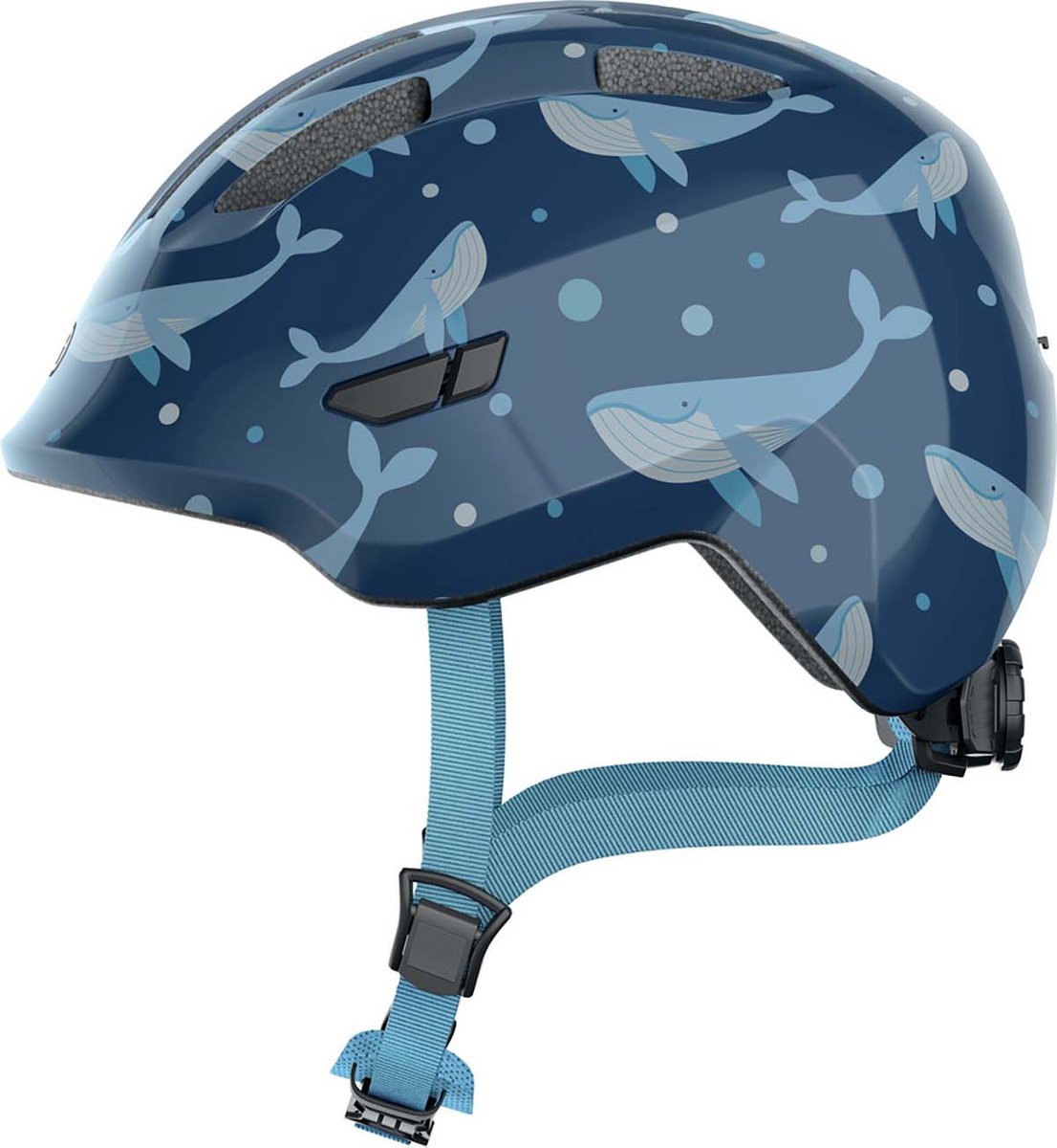 Abus stuurstand Smiley 3.0 Blauw walvis M 50-55cm