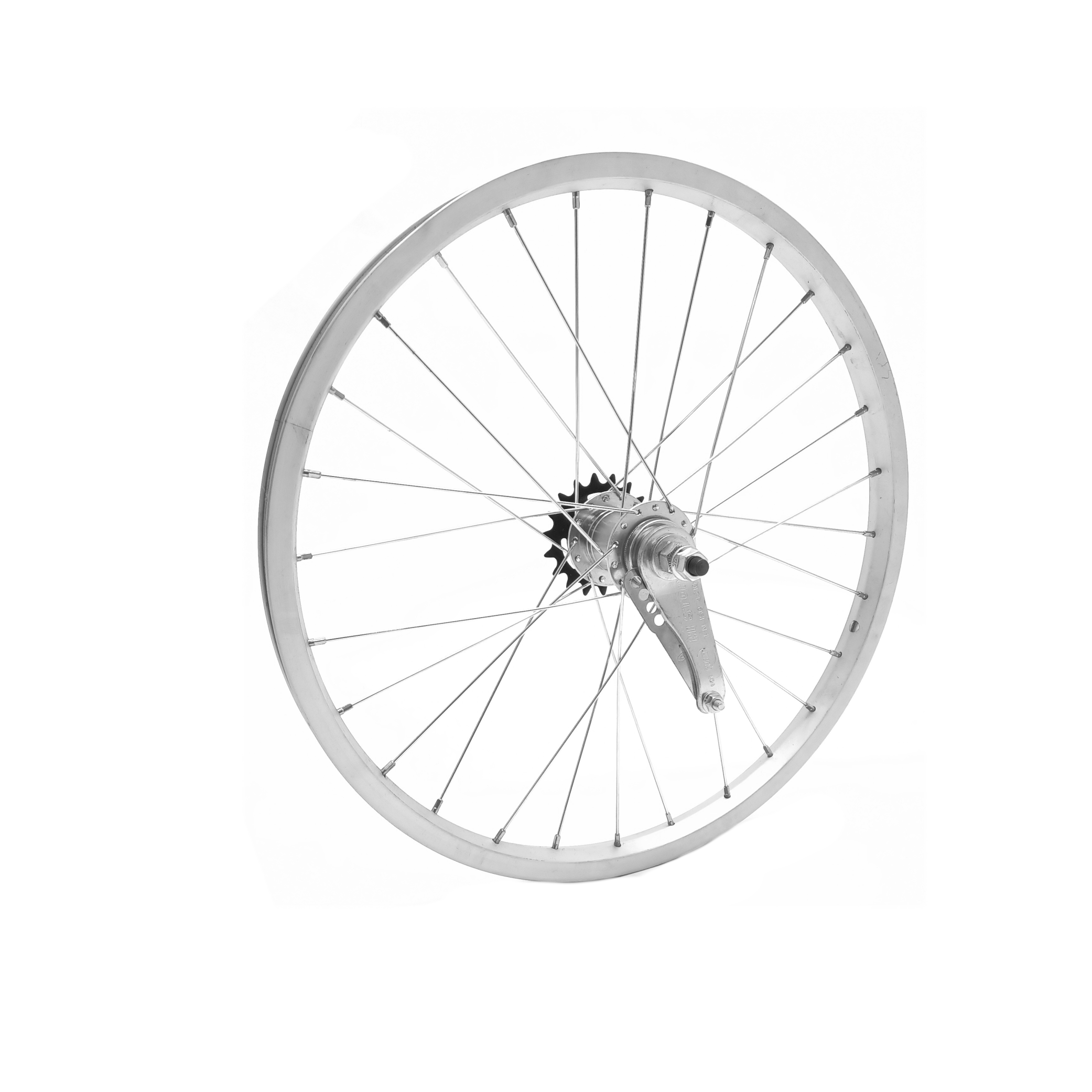 Achterwiel 20x1.75 aluminium remnaaf