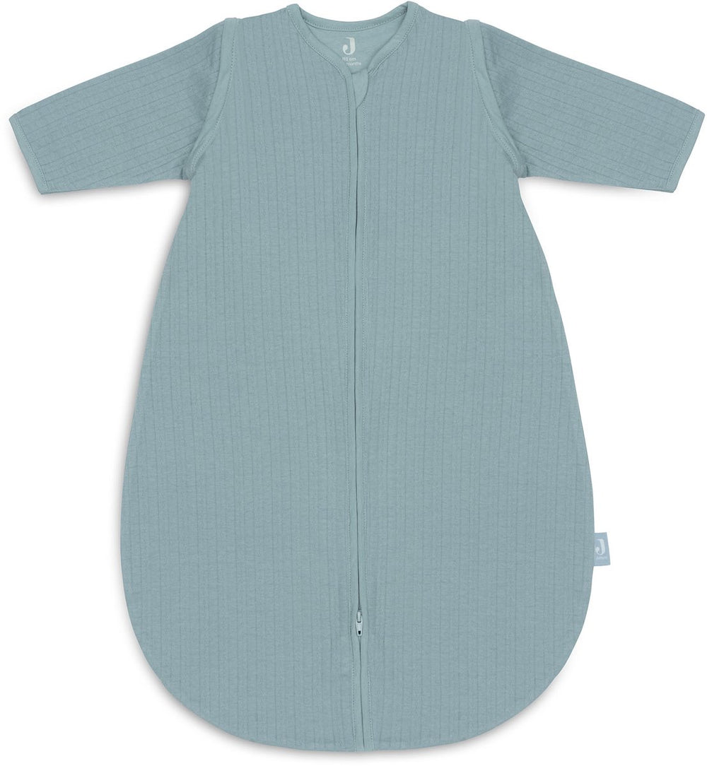 Jollein baby slaapzak zomer met afritsbare mouw 110cm - rond - ajour sea green - zomerslaapzak