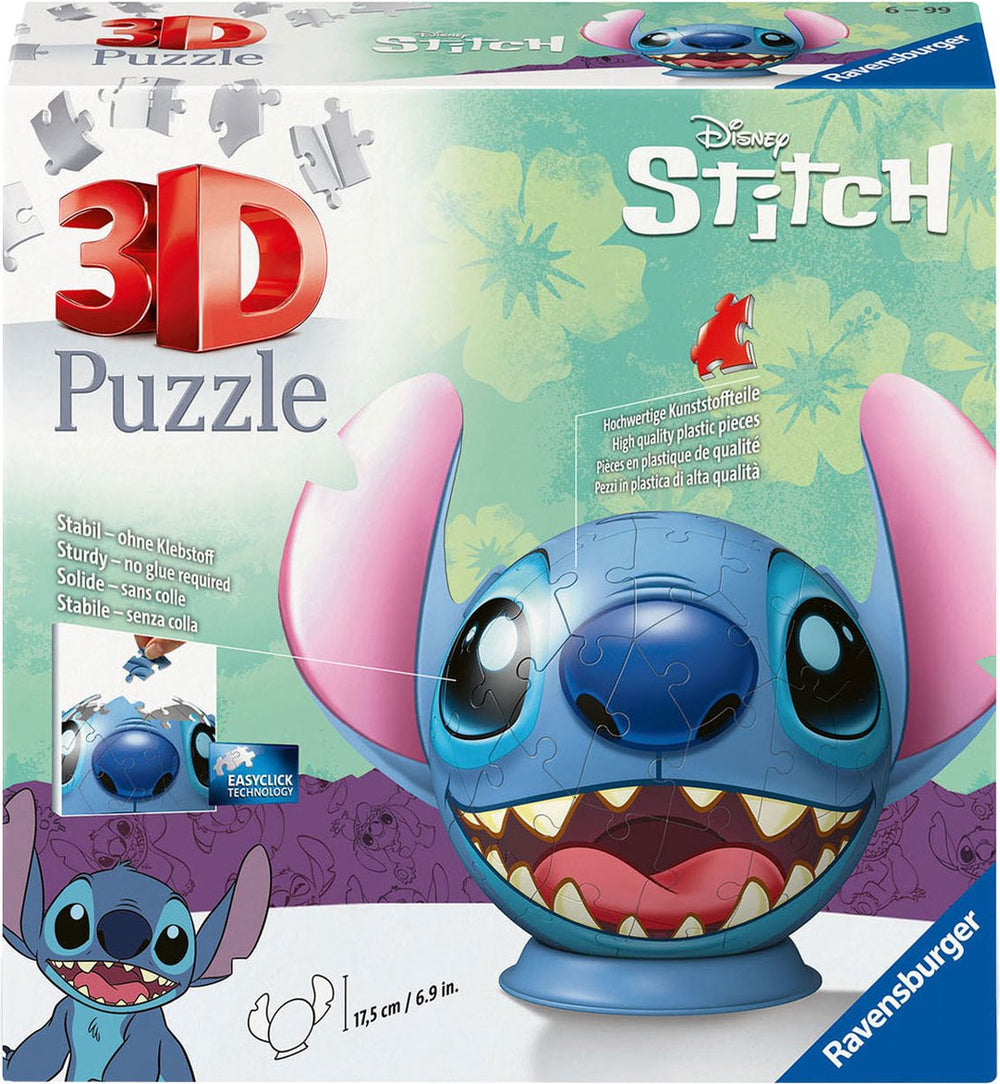 Ravensburger Disney Stitch with Ears - 3D Puzzle 72 Pieces