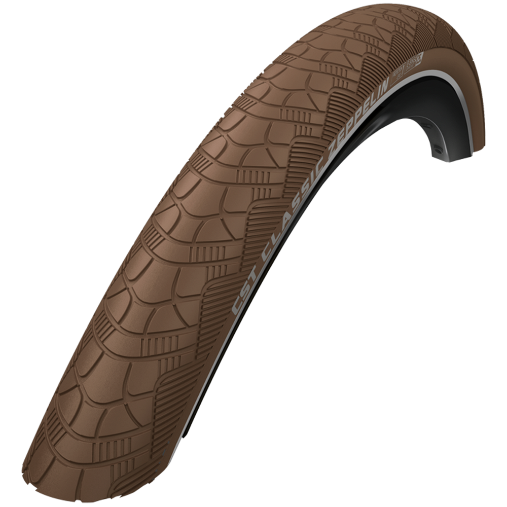 Cst buitenband zeppelin 26 x 1.75'' 47-559 - bruin met reflectie