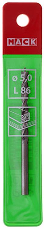 Mack 1018505 - machinehoutboor + centreerpunt ø 5,0 x 86 mm | 5 stuks