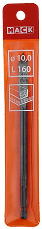 Mack 1018514 - platte houtboor din 7487 ø 10,0 x 160 mm | 5 stuks