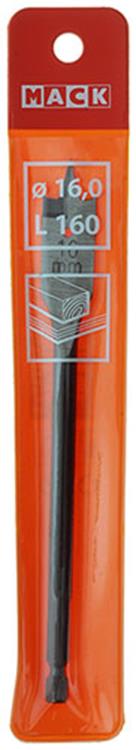 Mack 1018517 - platte houtboor din 7487 ø 16,0 x 160 mm | 5 stuks