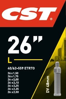 CST Binnenband 26 x 1,75-1,90-2,30 (40 62-559) 48 mm DV