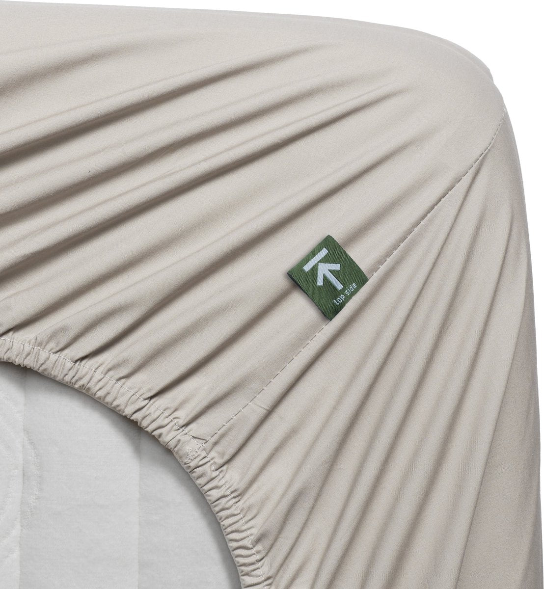 Beddinghouse percale katoen - hoeslaken - 180x220 - naturel