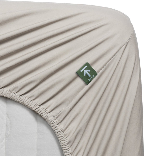 Beddinghouse - percale katoen - hoeslaken - 180x210 cm - naturel