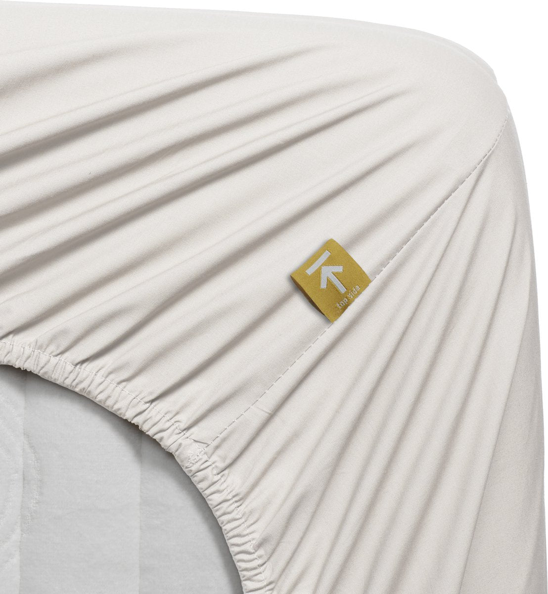 Beddinghouse - percale katoen - topper hoeslaken - 90x210 cm - gebroken wit