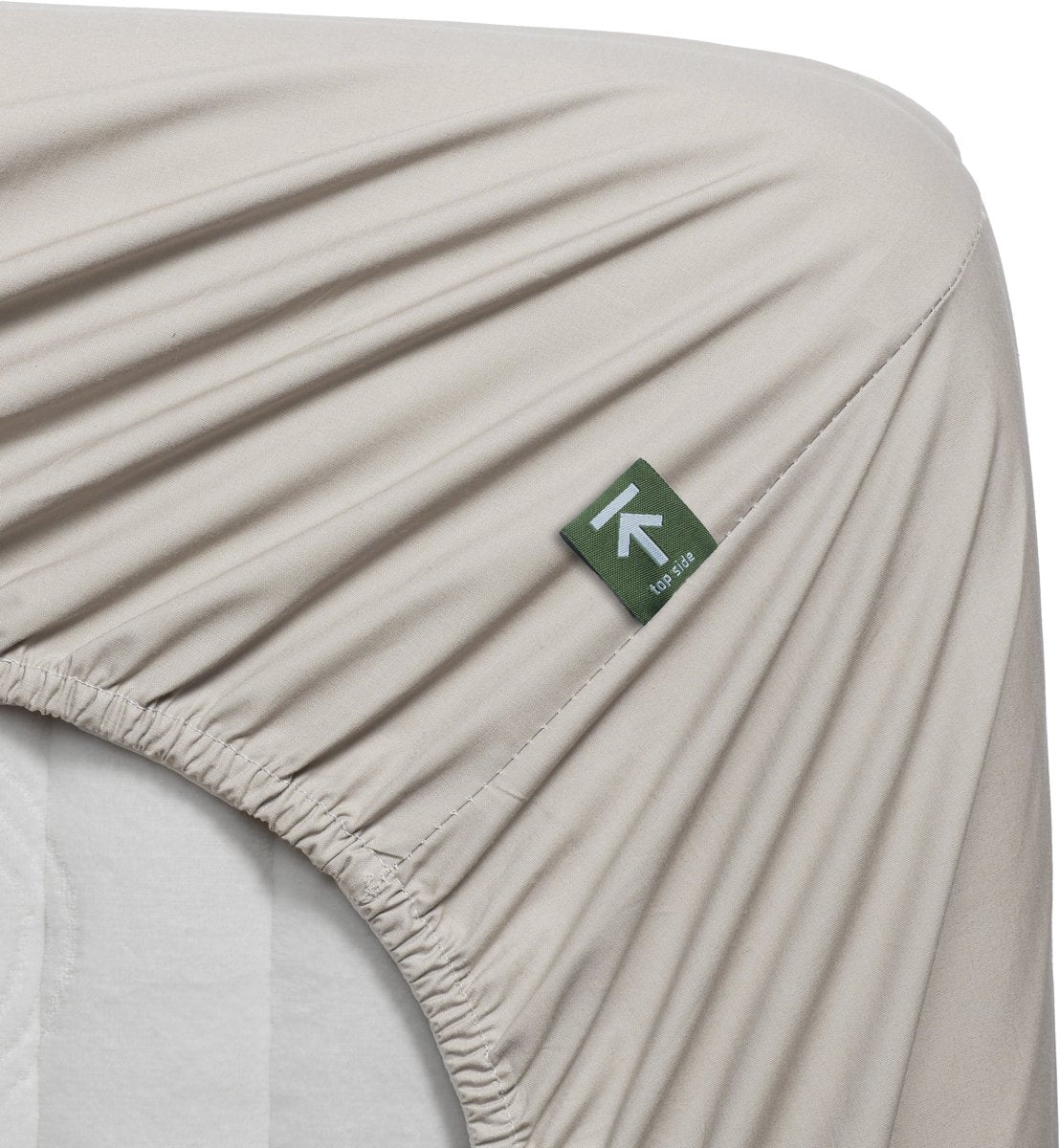 Beddinghouse percale katoen - hoeslaken - 180x220 - naturel
