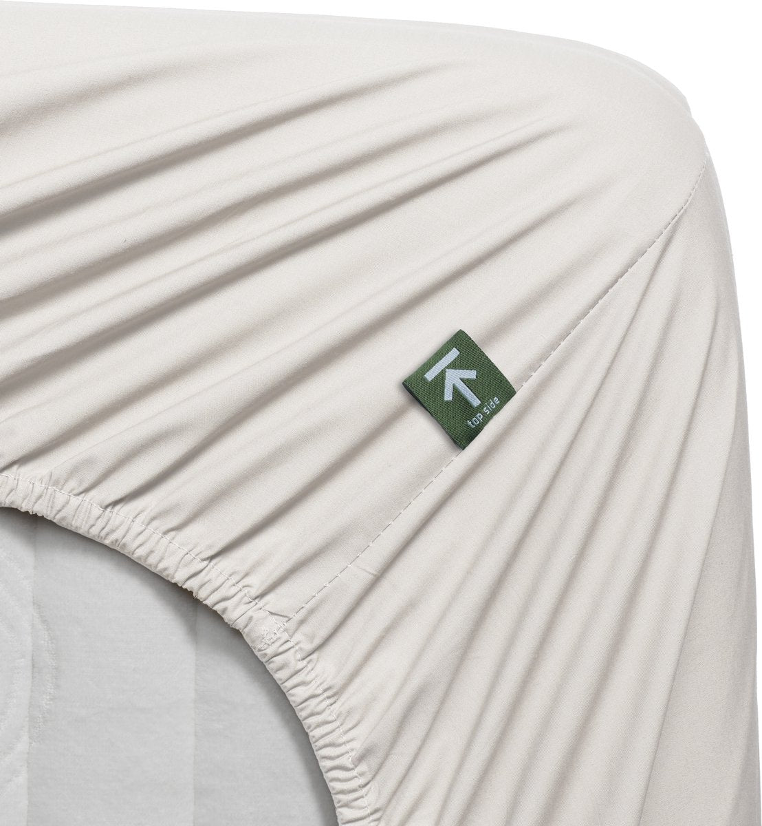Beddinghouse - percale-katoen - split-topper - hoeslaken - 180x210 cm - gebroken wit