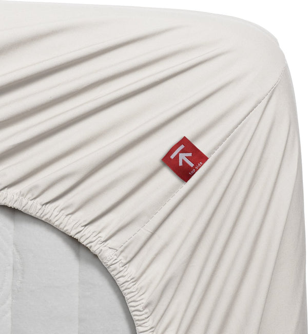 Beddinghouse - percale katoen - hoeslaken - 160x200 cm - gebroken wit