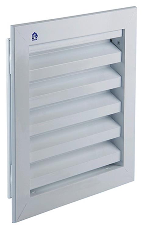 Renson 1006224 - muurrooster inbouw 411 alu ral 9010 200x200mm | 1 stuks