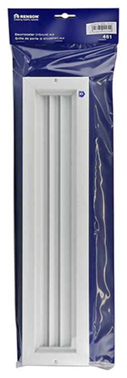 Renson 1006215 - deurrooster 461 alu ral 9010 425x76mm | 2 stuks