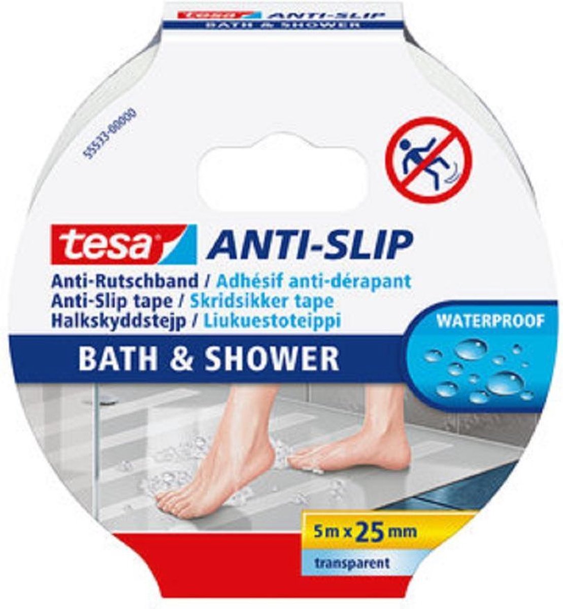 Tesa bad dusche 555330000011 antislip tape transparant (l x)