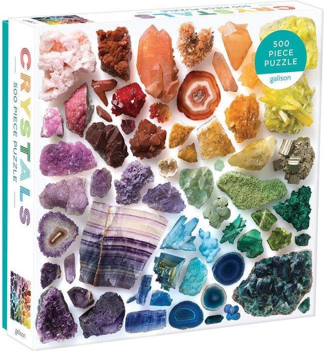 Rainbow crystals 500 piece puzzle