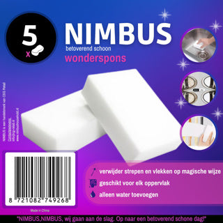 Nimbus wonderspons 5 stuks | 10 stuks