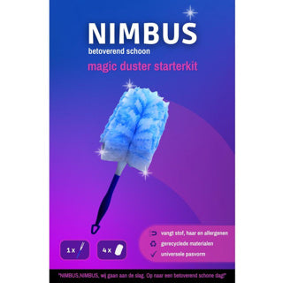 Nimbus magic duster starterkit houder met 4 navullingen | 4 stuks