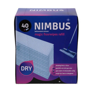 Nimbus magische vloerdoekjes navulling 40 stuks 28x22 cm