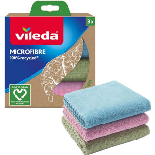 Vileda microvezeldoek 3-pack 100% gerecycled