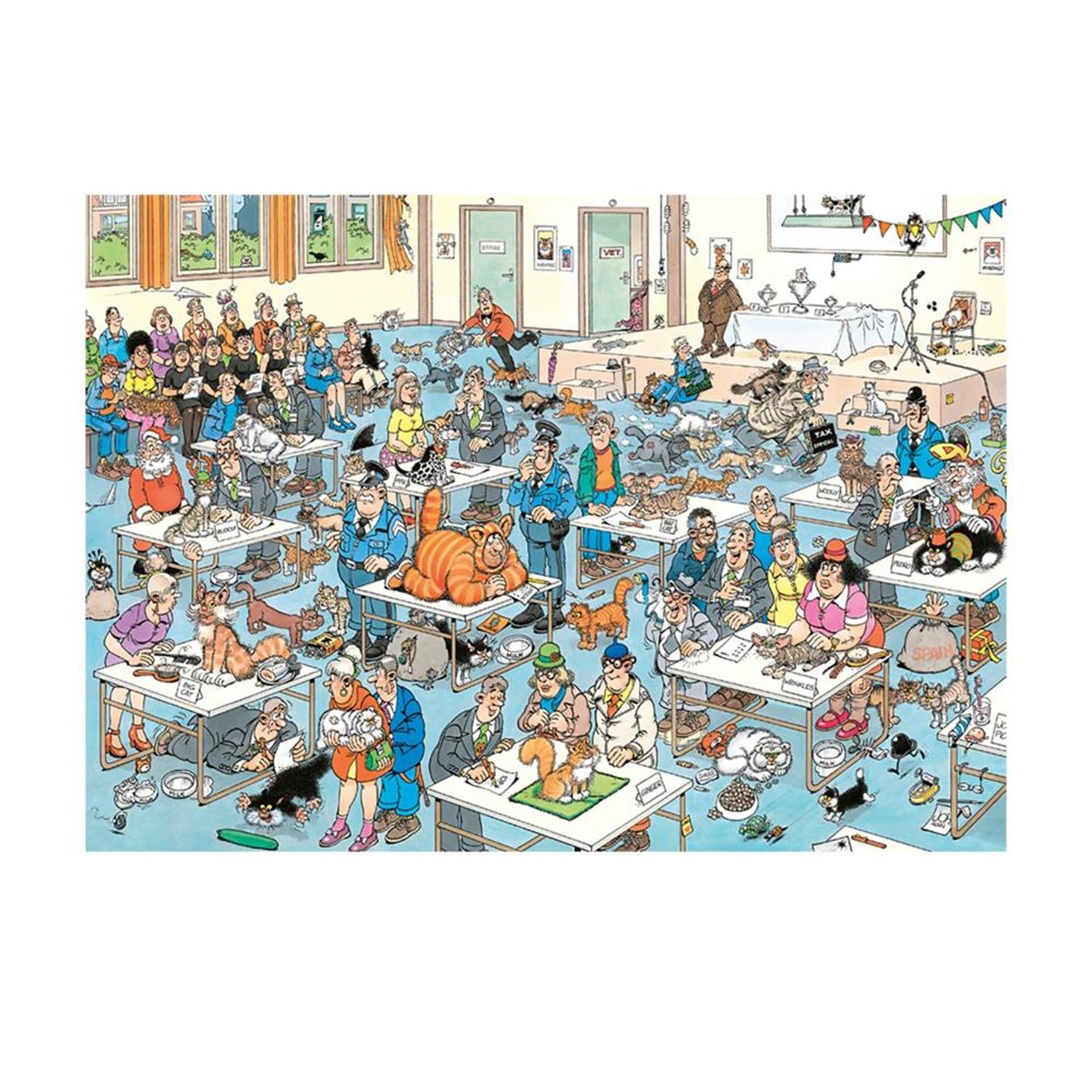 Jan van Haasteren Legpuzzel Kattenshow, 1000st.