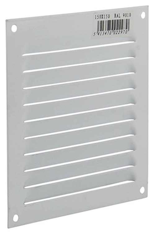 Renson 1015063 - schoepenrooster plat alu wit 150x150mm | 10 stuks