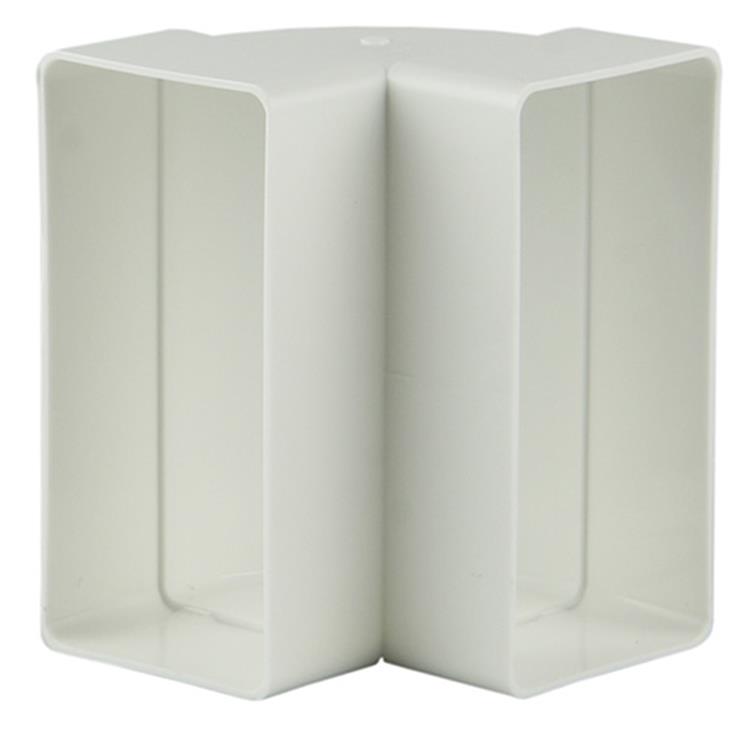 Renson 1006403 - pvc hoekverbinding vert.90° 7015 wit 110x55mm | 3 stuks