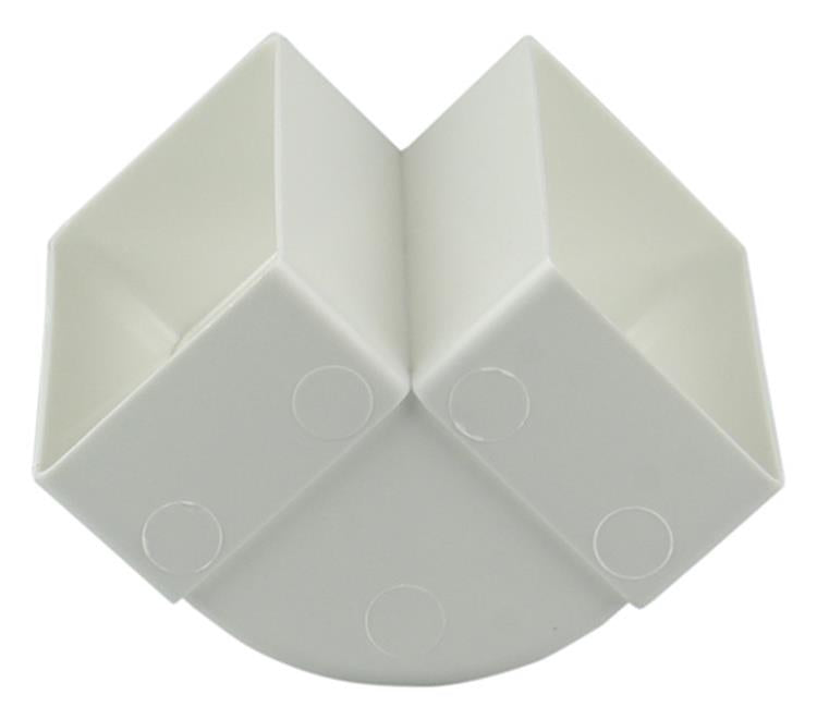 Renson 1006403 - pvc hoekverbinding vert.90° 7015 wit 110x55mm | 3 stuks