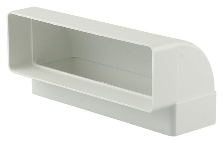 Renson 1006404 - pvc hoekverbinding vert.90° 7015 wit 204x60mm | 3 stuks
