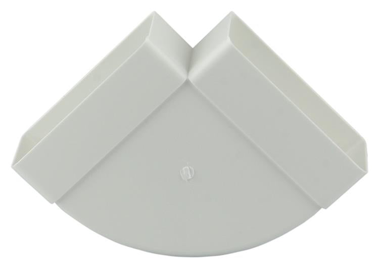 Renson 1006405 - pvc hoekverbinding hor.90° 7016 wit 110x55mm | 3 stuks
