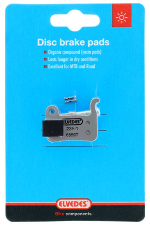 Elvedes schijfremblokset - shimano - organische compound (resin) - 1 paar