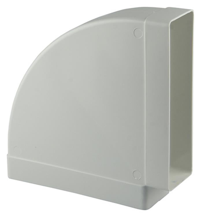 Renson 1006406 - pvc hoekverbinding hor.90° 7016 wit 204x60mm | 3 stuks