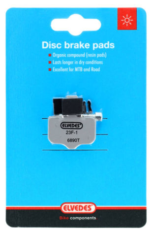 Elvedes schijfremblokken fanatiek elixer | 6890t | grijs