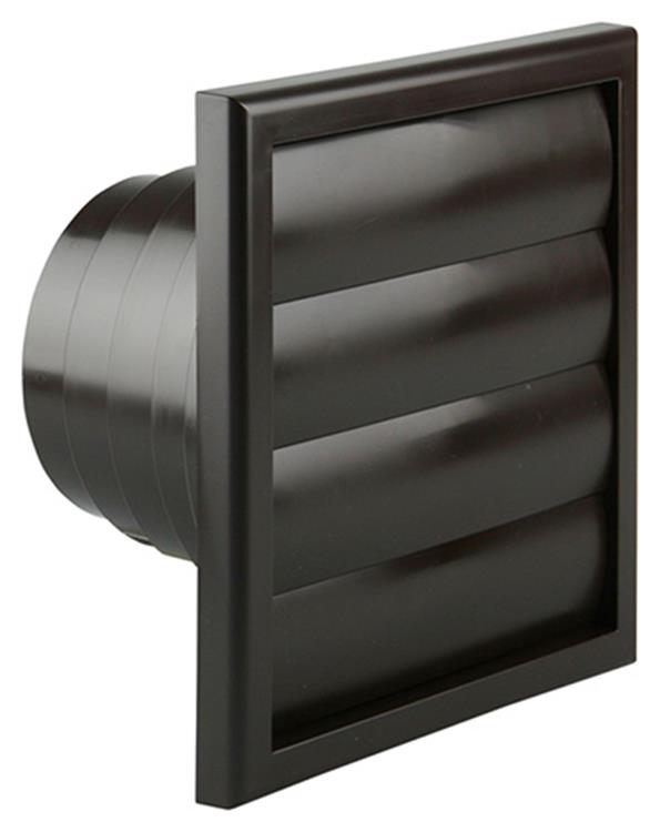 Renson 1006386 - dampkaprooster 4 klep 742 dia pvc ral 8019 ø100-130 | 2 stuks