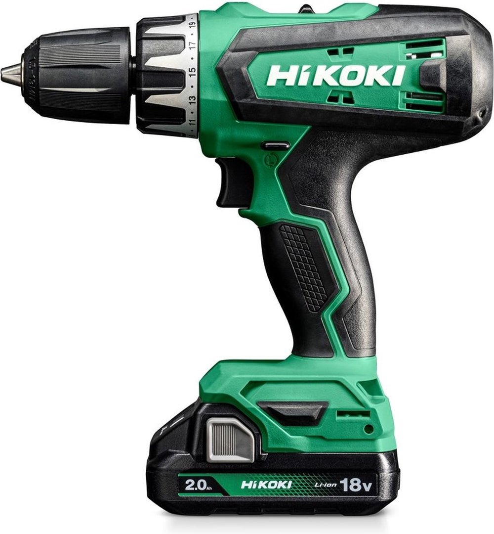 Hikoki accu klop- schroefboormachine 18v 2.0ah in koffer - dv18dfwcz