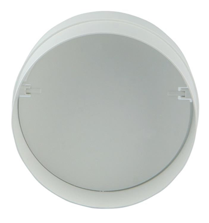 Renson 1006398 - pvc verbindingsstuk + terugslagklep 7007 wit ø 100 | 2 stuks