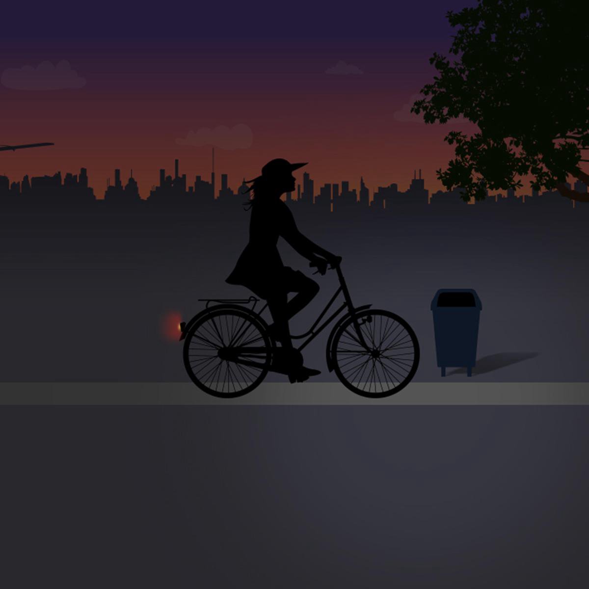 Spanninga achterlicht Pixeo Xb batterij spatbord chroom