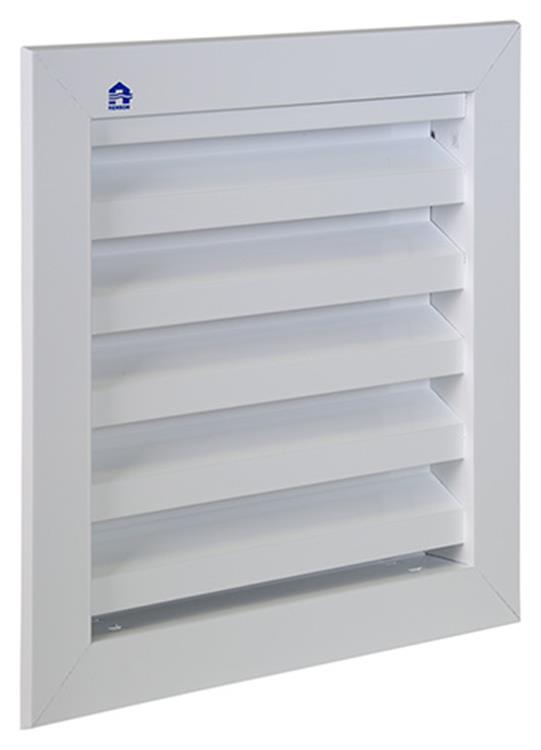 Renson 1006610 - inbouw muurrooster 411 ral 9010 200x200mm | 2 stuks