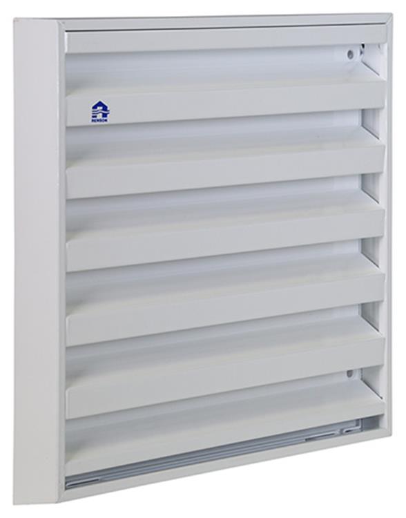 Renson 1014554 - opbouw muurrooster alu wit 431 225x225mm | 2 stuks