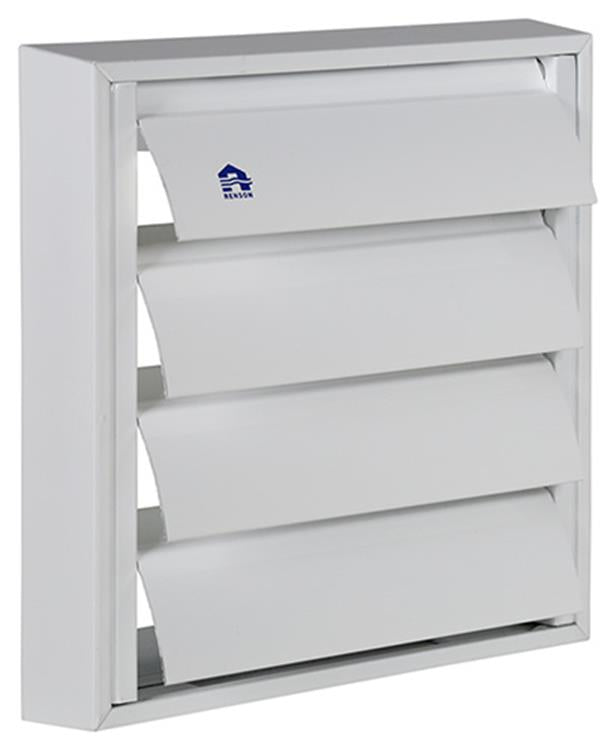 Renson 1013878 - lamellenrooster alu wit 433 173x173mm | 2 stuks