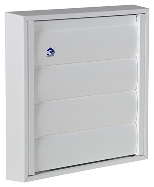 Renson 1013878 - lamellenrooster alu wit 433 173x173mm | 2 stuks