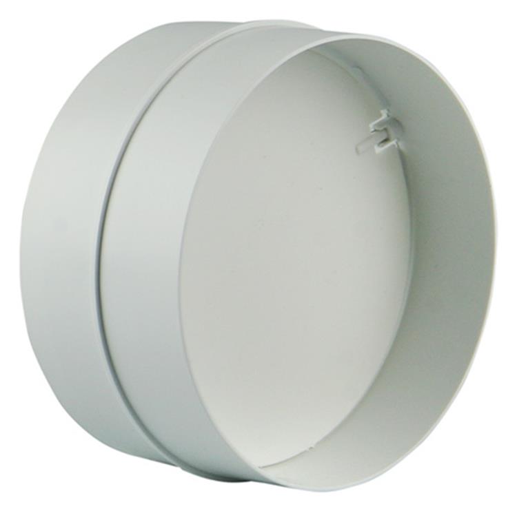 Renson 1008568 - pvc verbindingsstuk + terugslag klep 7007 wit diam. 125mm | 2 stuks