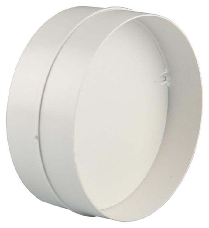 Renson 1008569 - pvc verbindingsstuk + terugslag klep 7007 ø. 150mm - wit | 2 stuks