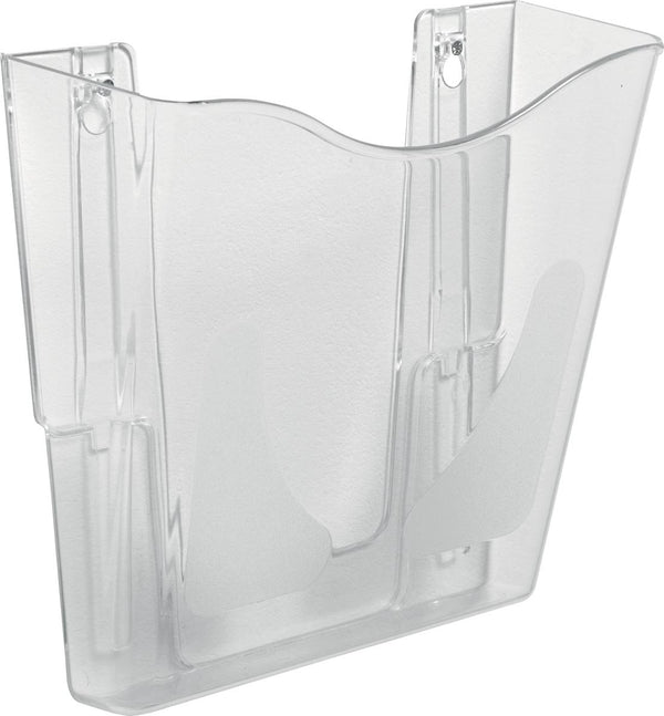 Deflecto toonbankdisplay archivo 2000 archiplay voor aan de muur transparant din a4 polyestyreen