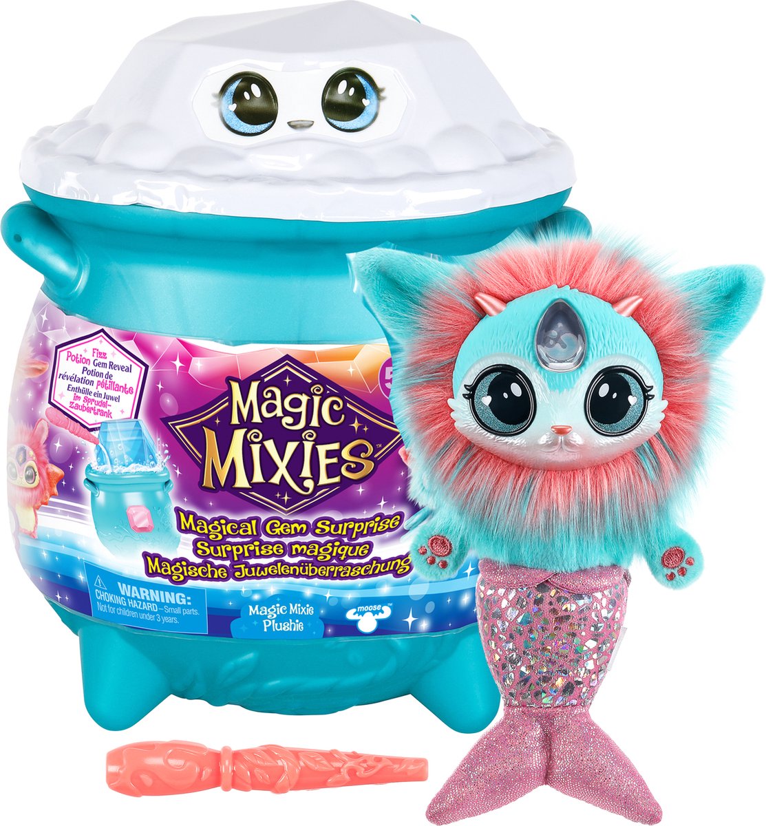 Elandenspeelgoed magische mixies magische edelsteen verrassing magische ketelwater - maak je mixie knuffel