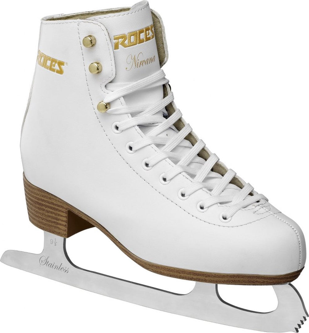 Roces – nirvana – kunstschaatsen – schaatsen dames – wit – extra enkelsteun comfort warmvoering – maat eu 37