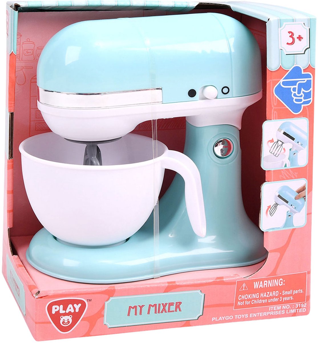 Speel mijn mixer met kom blauw