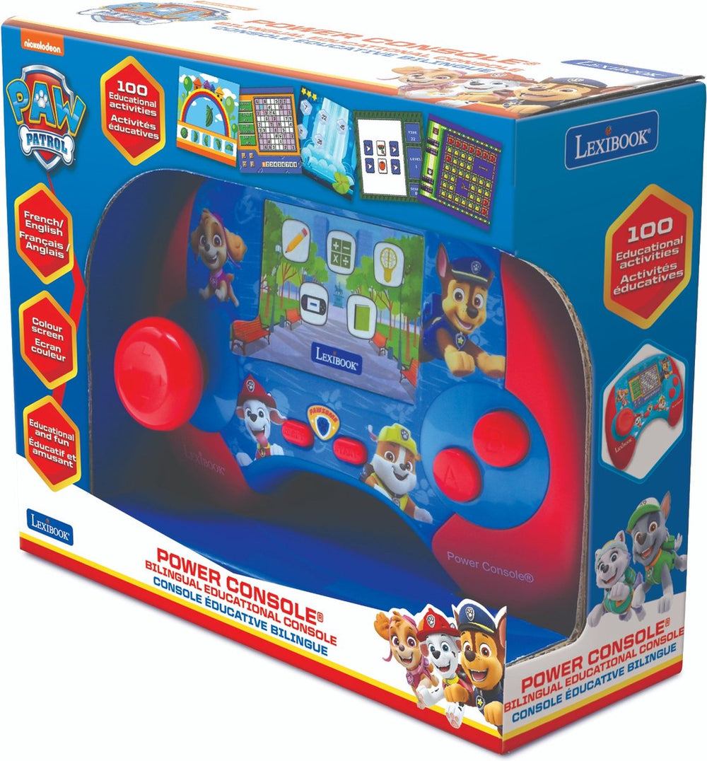 Lexibook power console pat patrouille console de jeux éducative (fr en)